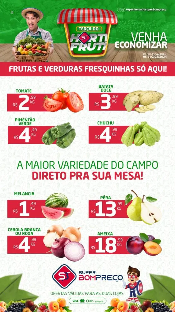 Confira as promoções no Supermercado Super Bom Preço em Brumado