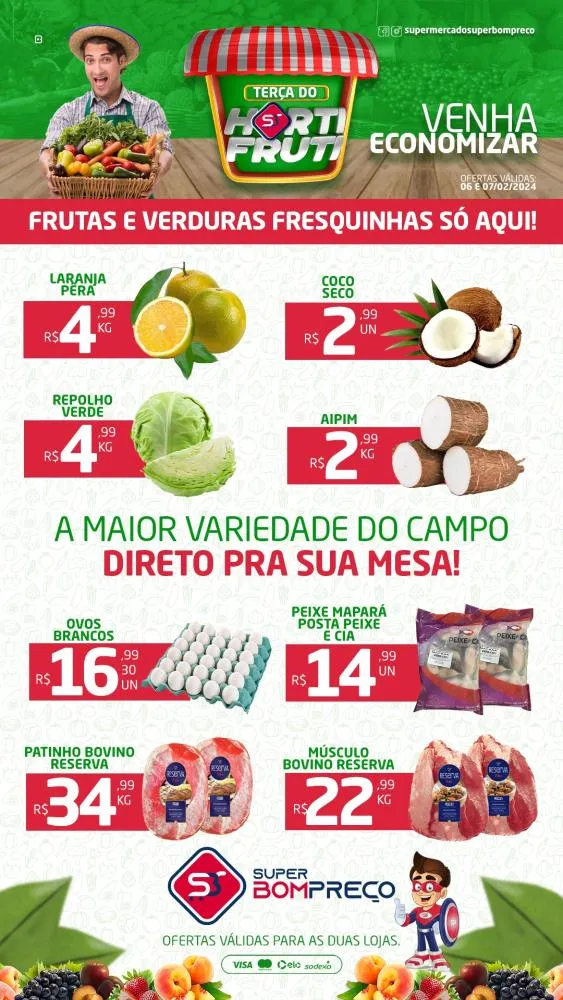 Confira as promoções no Supermercado Super Bom Preço em Brumado