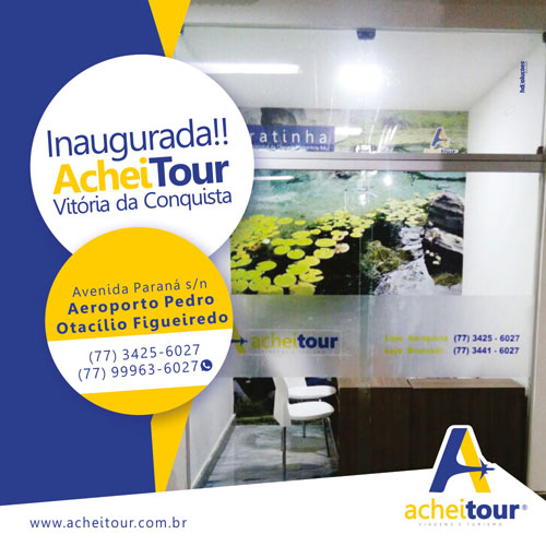 Achei Tour inaugura loja no Aeroporto de Vitória da Conquista