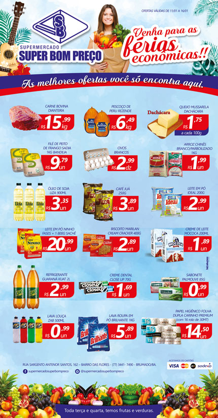 Confira as promoções no Supermercado Super Bom Preço em Brumado