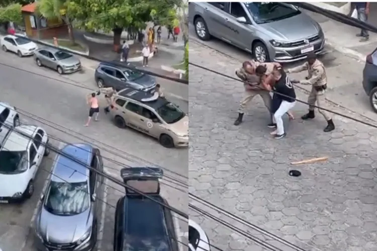Homem agride policiais após matar a tia em Itapetinga