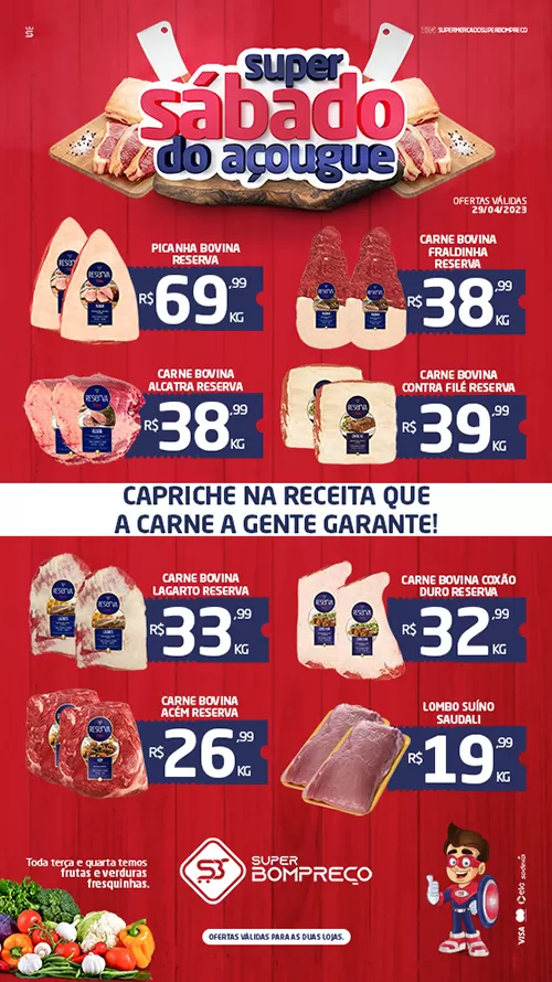 'Sábado do Açougue': Confira as promoções no Supermercado Super Bom Preço em Brumado