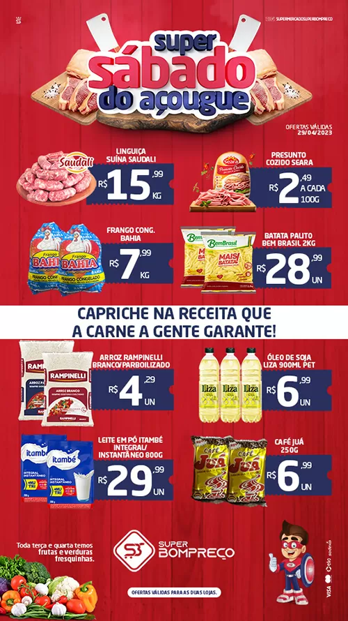 'Sábado do Açougue': Confira as promoções no Supermercado Super Bom Preço em Brumado