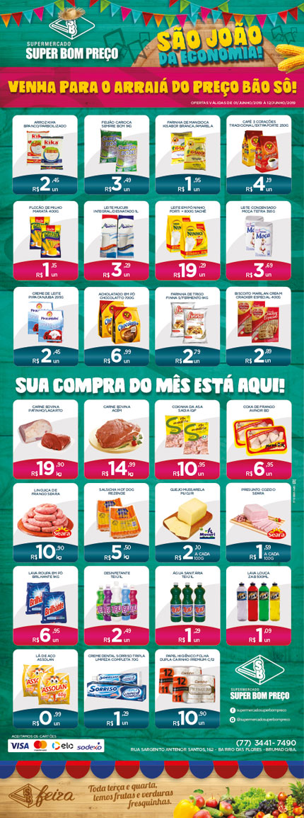 Confira as promoções da semana no Supermercado Super Bom Preço em Brumado