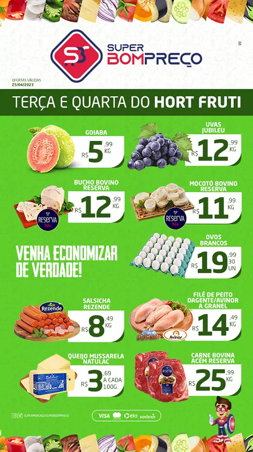 Confira as promoções no Supermercado Super Bom Preço em Brumado