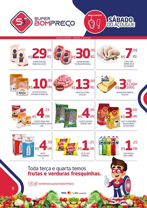 Confira as promoções no 'Sábado do Açougue' no Supermercado Super Bom Preço em Brumado