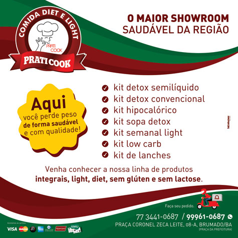 Praticook: O maior showroom saudável em Brumado