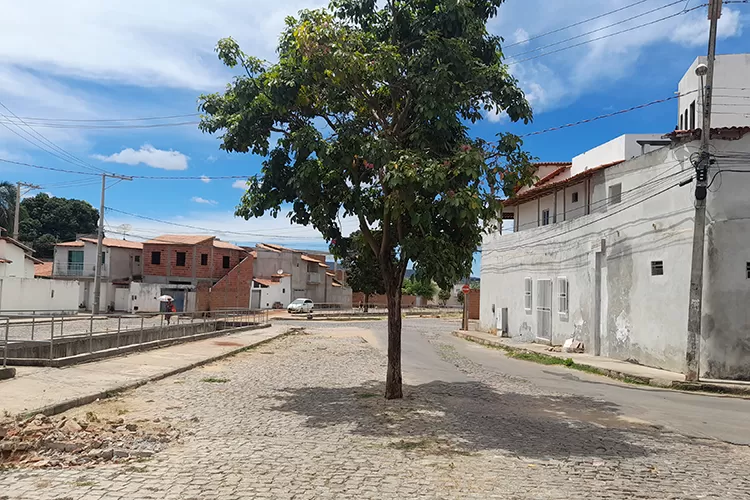 Brumado: Prefeitura alarga rua e deixa árvore no caminho oferecendo riscos no bairro São José