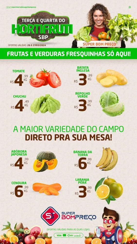 Confira as promoções no Supermercado Super Bom Preço em Brumado