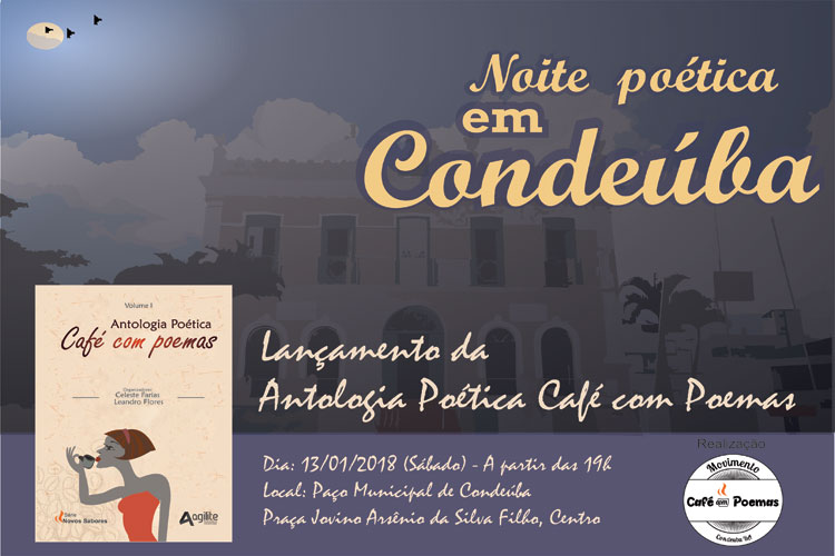 Condeúba: Lançamento da Antologia Poética Café com Poemas acontece no sábado (13)