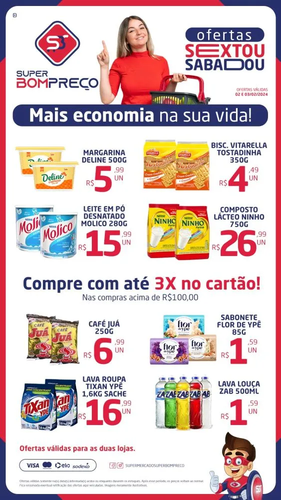 Confira as promoções no Supermercado Super Bom Preço em Brumado