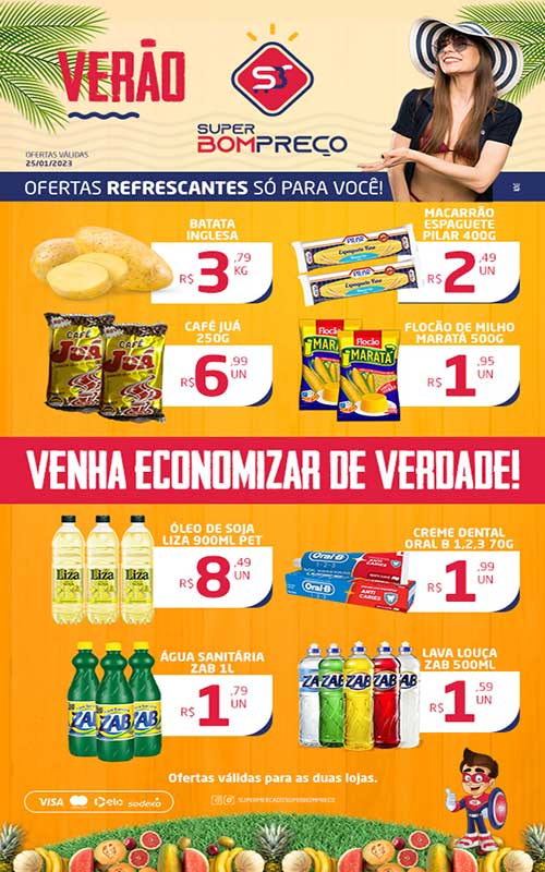 Confira as promoções no Supermercado Super Bom Preço em Brumado