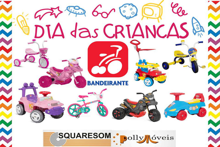 Squaresom e Polly Móveis estão com grandes ofertas para o Dia das Crianças