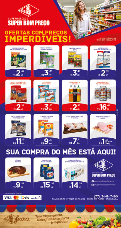 Confira as promoções no Supermercado Super Bom Preço em Brumado