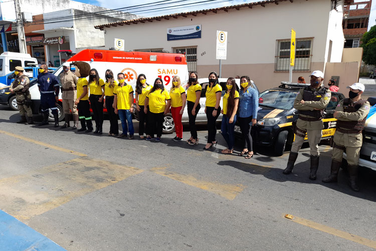 Campanha Maio Amarelo tem início com carreata na cidade de Brumado