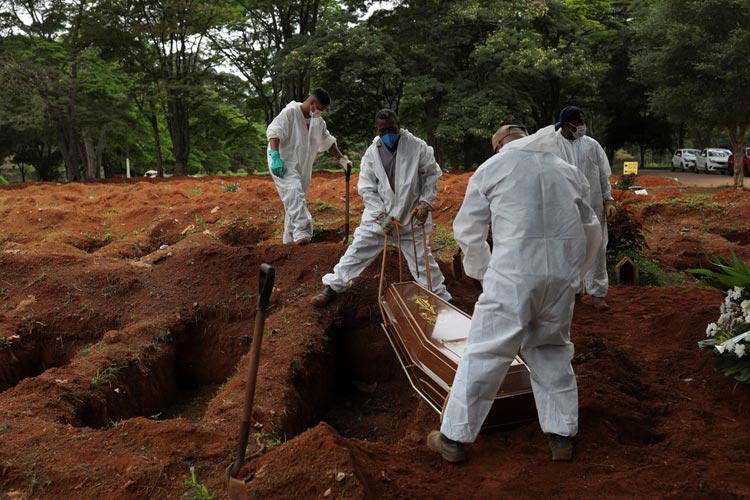 Brasil registra o maior número de óbitos de coronavírus desde setembro