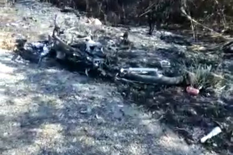 Motociclista morre carbonizado na BR-030 em Brumado