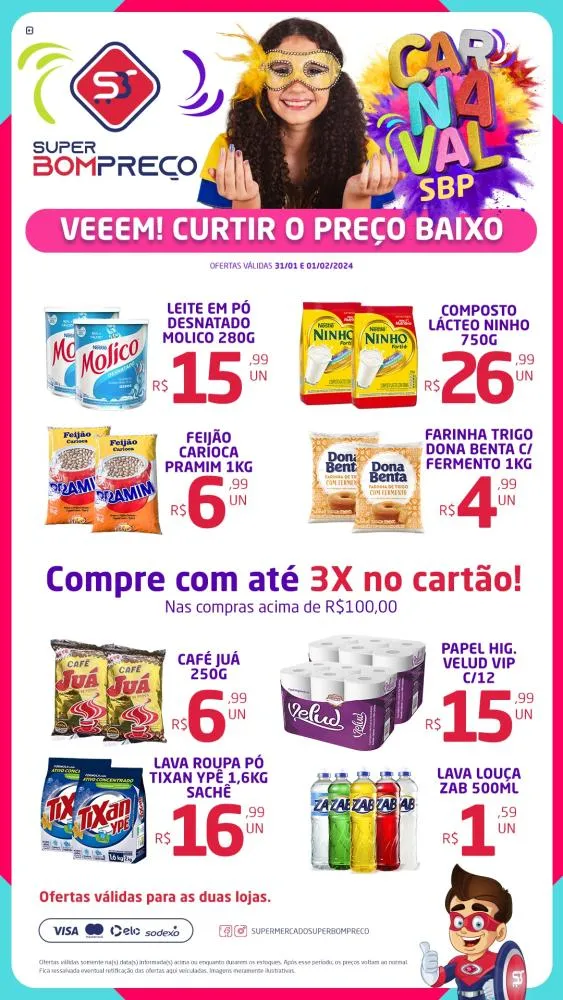 Confira as promoções no Supermercado Super Bom Preço em Brumado