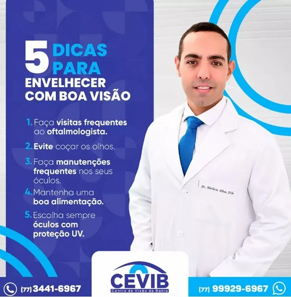 Cevib lista cinco dicas para envelhecer com boa visão