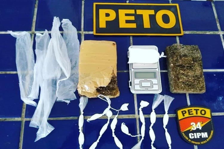 Brumado: Homem que traficava drogas no Bairro Urbis II é preso em abordagem da 34ª CIPM