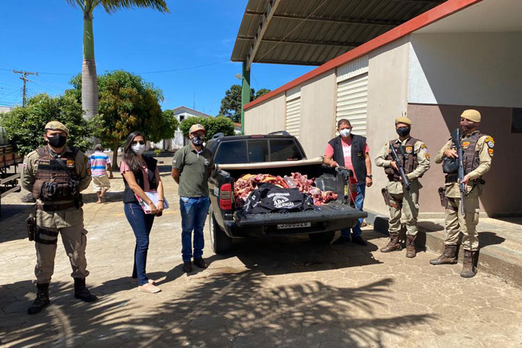 Adab apreende 210 kg de carne clandestina na cidade de Caetité