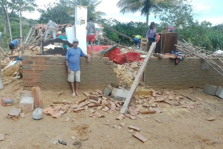 Mirante: Defesa Civil estima que mais de 14 casas desabaram no Povoado do Barreiro
