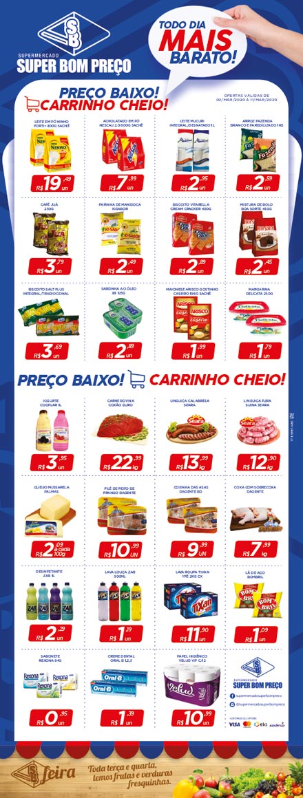 Confira as promoções da semana no Supermercado Super Bom Preço em Brumado