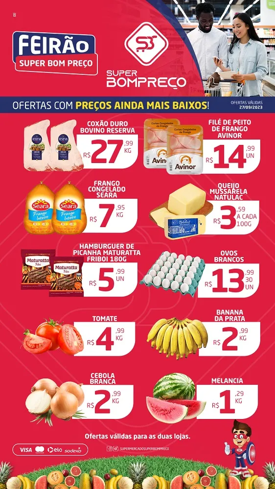 Confira as promoções no Supermercado Super Bom Preço em Brumado