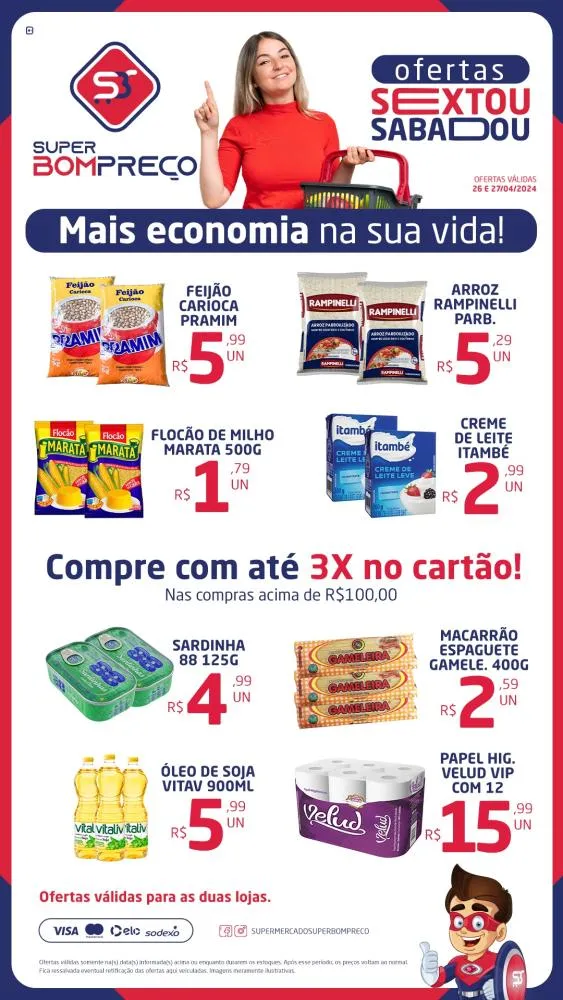 Confira as promoções no Supermercado Super Bom Preço em Brumado