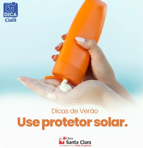 Clínica Santa Clara destaca importância de usar filtro solar para evitar exposição ao sol
