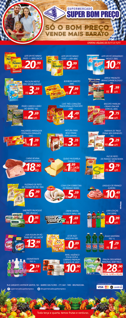 Confira as promoções no Supermercado Super Bom Preço em Brumado