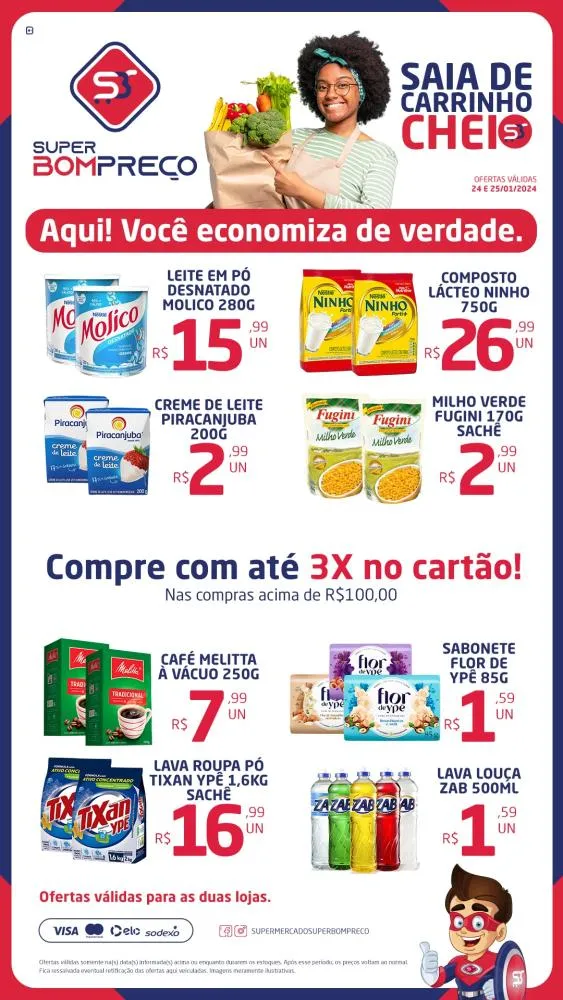 Confira as promoções no Supermercado Super Bom Preço em Brumado