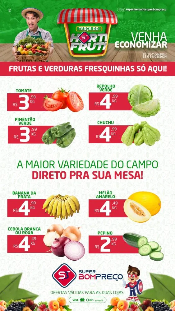 Confira as promoções no Supermercado Super Bom Preço em Brumado