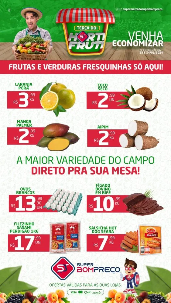 Confira as promoções no Supermercado Super Bom Preço em Brumado