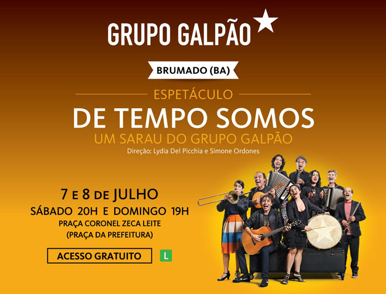 Brumado: Grupo Galpão de Teatro faz apresentações gratuitas na Praça Coronel Zeca Leite