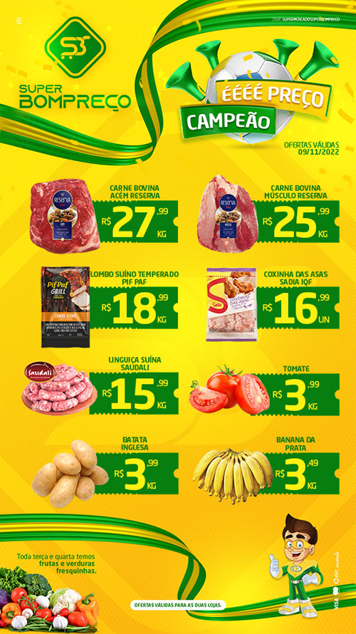 Confira as promoções no Supermercado Super Bom Preço em Brumado