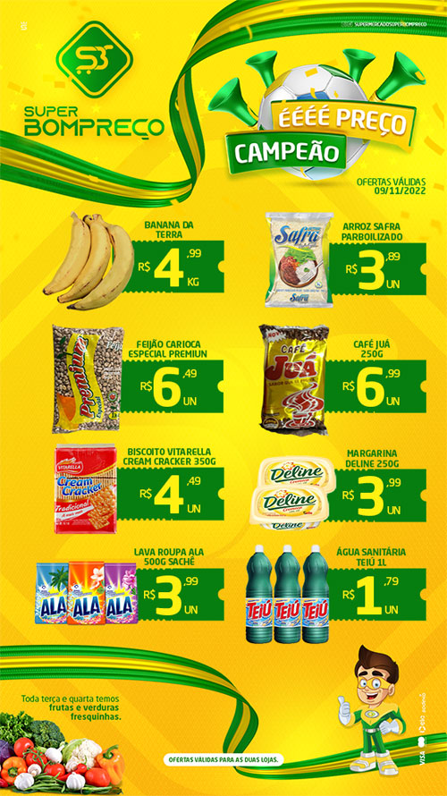 Confira as promoções no Supermercado Super Bom Preço em Brumado