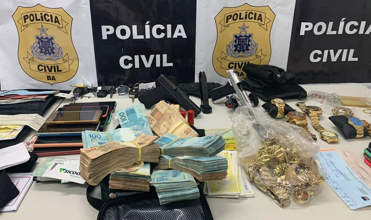 Suspeitos de agiotagem, extorsão e lavagem de dinheiro são presos em Alagoinhas