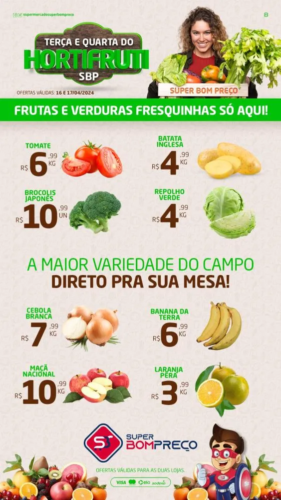 Confira as promoções no Supermercado Bom Preço em Brumado