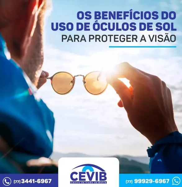 Centro de Visão da Bahia cita benefícios do uso dos óculos de sol