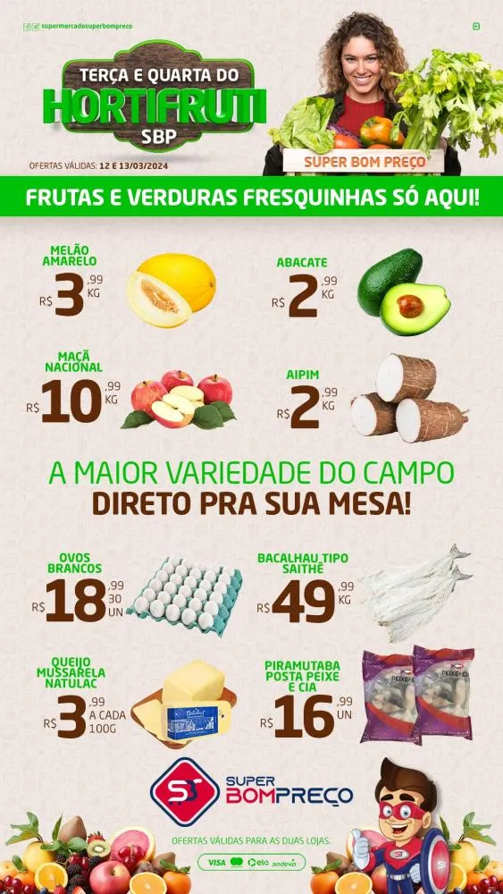 Confira as promoções no Supermercado Super Bom Preço em Brumado