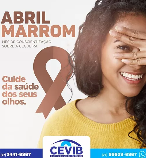 Cevib: Abril Marrom conscientiza sobre a importância de combater a cegueira