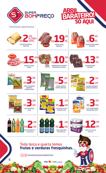 Confira as promoções no Supermercado Super Bom Preço em Brumado