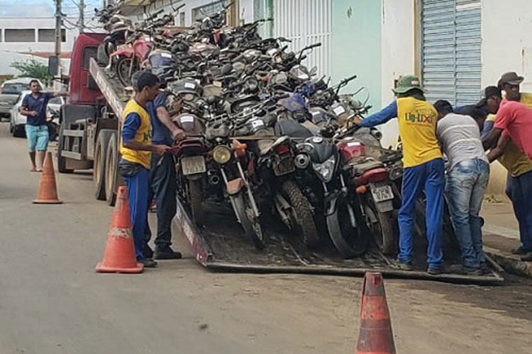 Livramento: Motocicletas apreendidas são transferidas para a 18ª Ciretran em Brumado