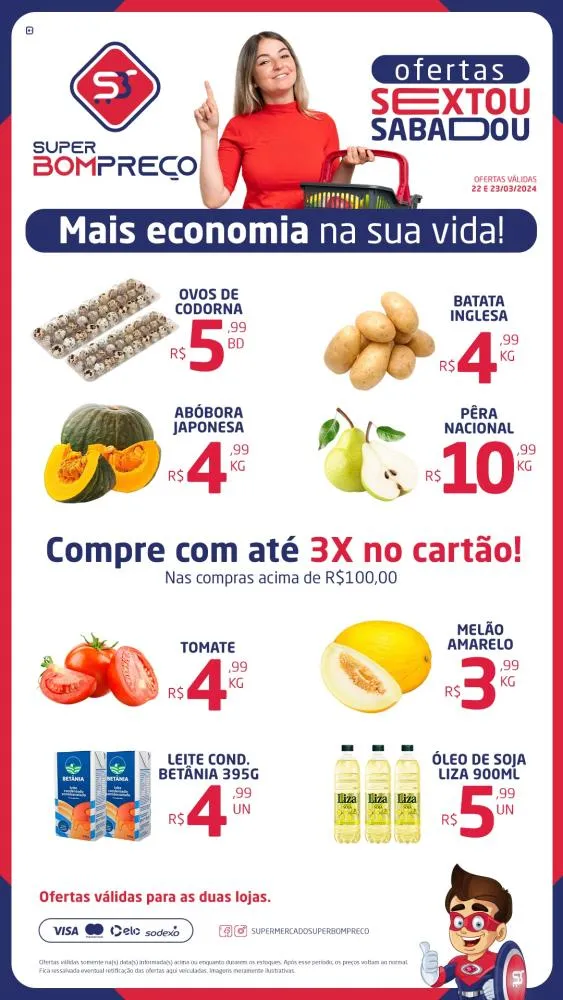 Confira as promoções no Supermercado Super Bom Preço em Brumado