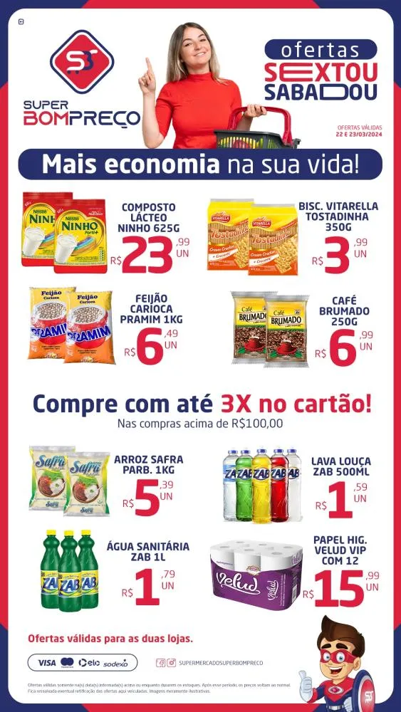 Confira as promoções no Supermercado Super Bom Preço em Brumado