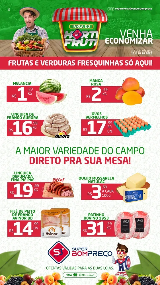 Confira as promoções no Supermercado Super Bom Preço em Brumado