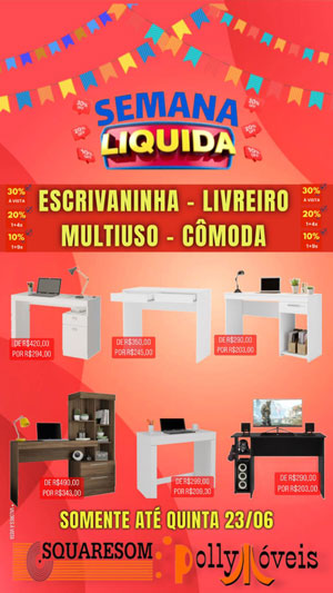 Brumado: Semana Liquida na Squaresom e Polly Móveis