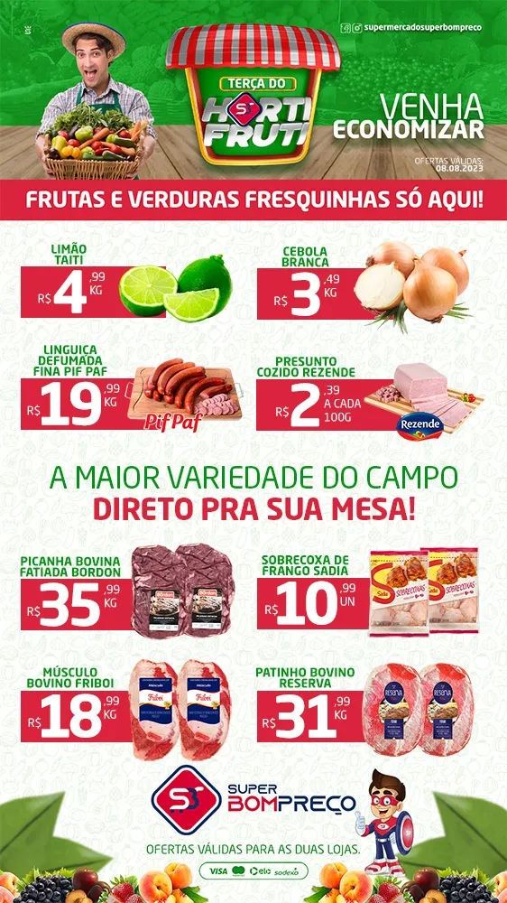 Confira as promoções no Supermercado Super Bom Preço em Brumado