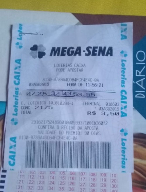 Garota falsifica bilhete e tenta retirar prêmio da Mega-Sena no Mato Grosso